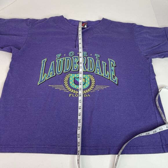 Vintage Fort Lauderdale Graphic Shirt, Womens XL (OSFA), La Flame, Purple - Picture 6 of 6